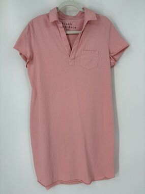 Frank & Eileen Lauren Heritage Jersey Polo Dress Pink Large